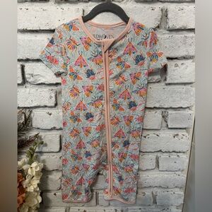 NWOT multicolor modal shortie onesie